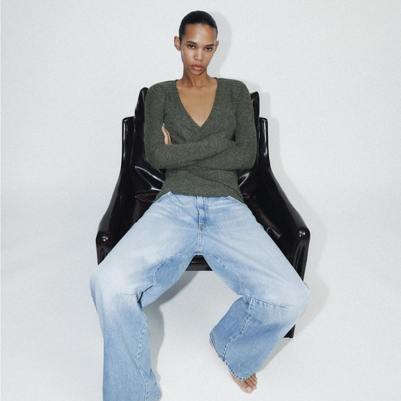 NWT ZARA Soft Wrap Top - Picture 6 of 6